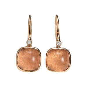 Custom design your personalised earrings in silver and rose gold