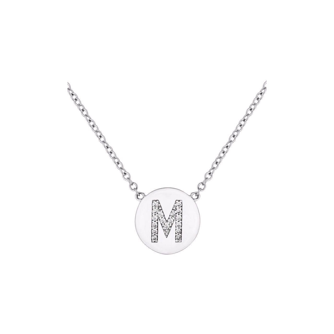 Custom engraved pendant OEM/ODM Jewelry in white gold OEM fine jewelry suppliers