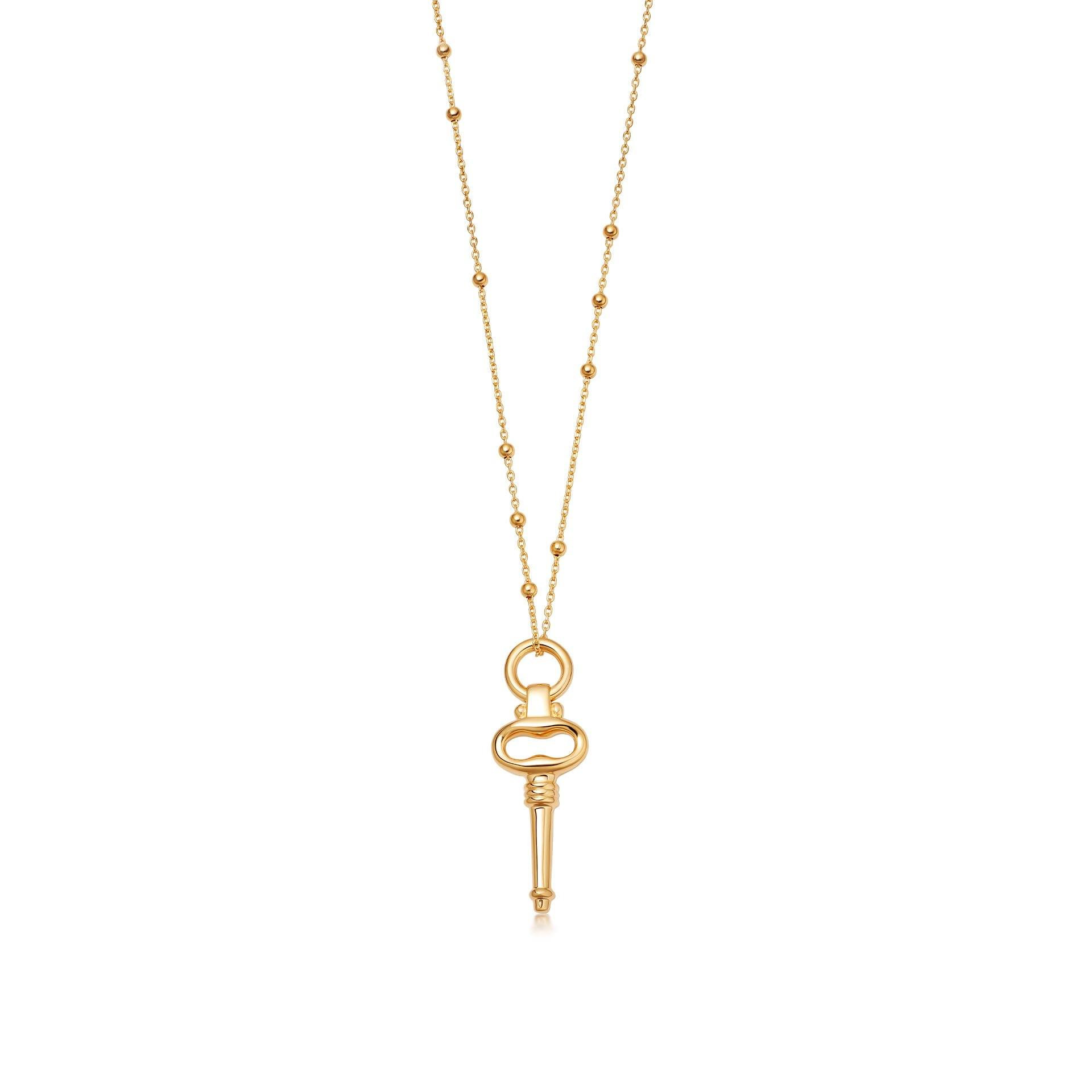 Wholesale Custom engraving OEM/ODM Jewelry Chain in18ct Gold Vermeil on Sterling Silver Pendant in 18ct Gold Plated On Brass