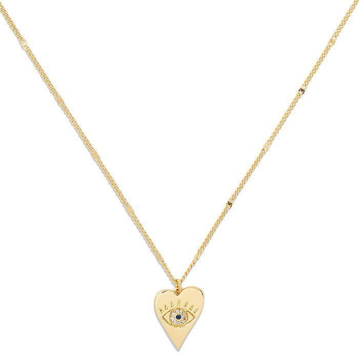 Pasgemaakte mode-juweliersware toptan Pavé Evil Eye Hanger silwer ketting in goud gevuld