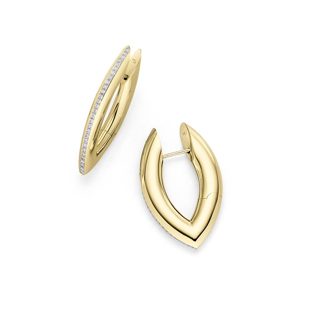 Brugerdefinerede guldbelagte øreringe Engros sterling sølv øreringe Designer, producent og eksportør