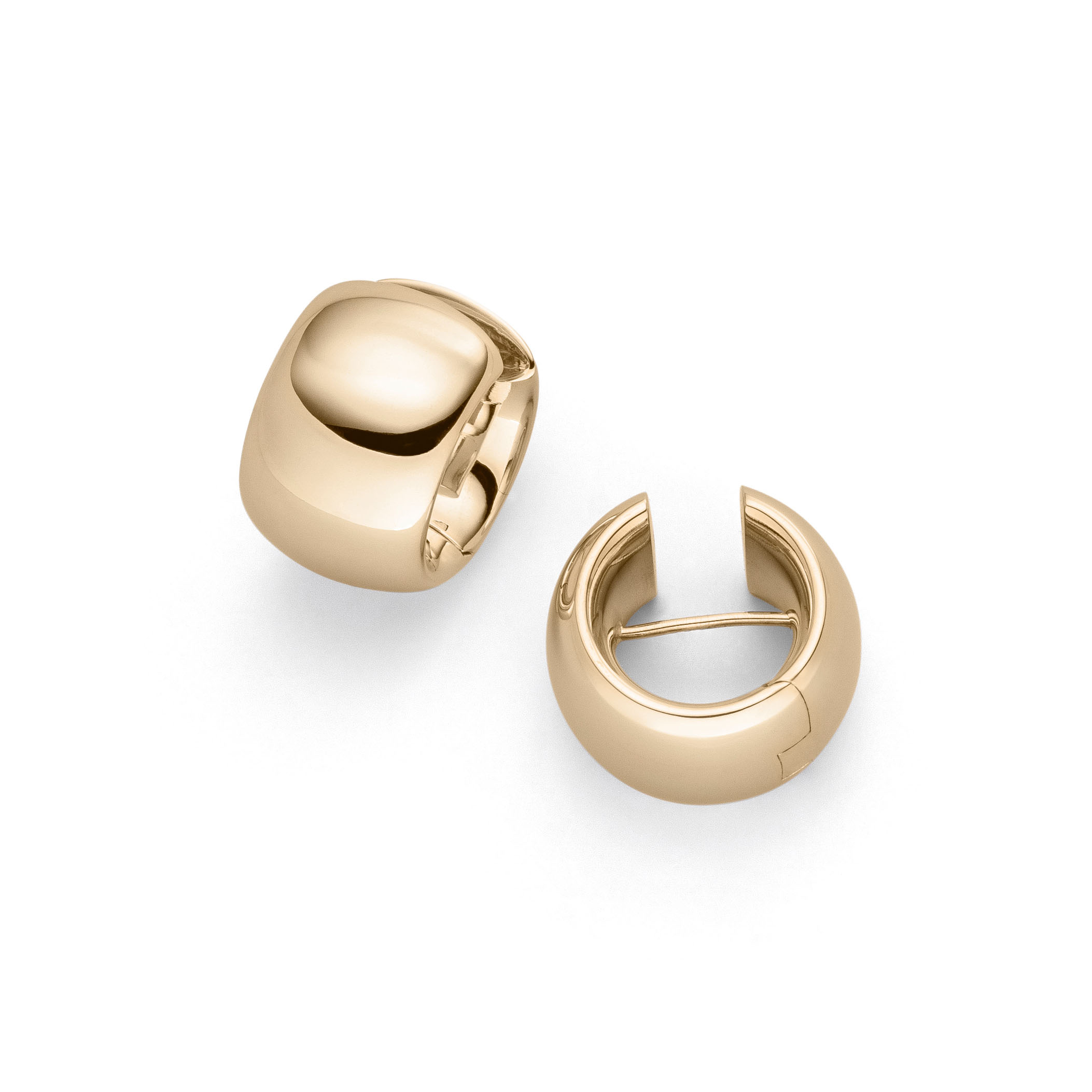 Großhandel OEM/ODM Schmuck Kundenspezifische vergoldete Silberohrringe Ohrstecker Goldpolierte Ohrringe mit Garantie