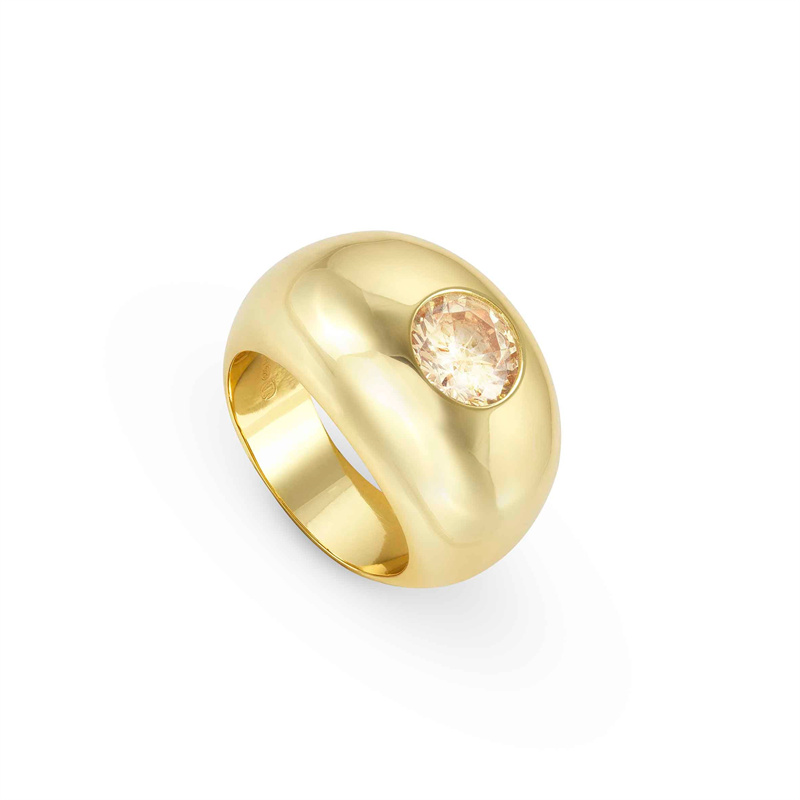 Desain perhiasan khusus cincin online perhiasan berisi emas