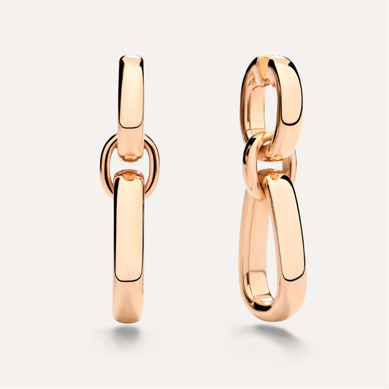 Liontin anting perhiasan khusus vermeil rose-gold 18kt