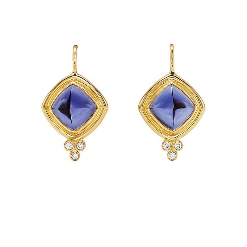 Leverandør af brugerdefinerede smykker, OEM ODM Temple St. Clair 18K gul guld Classic Collina CZ Drop Earrings Collection