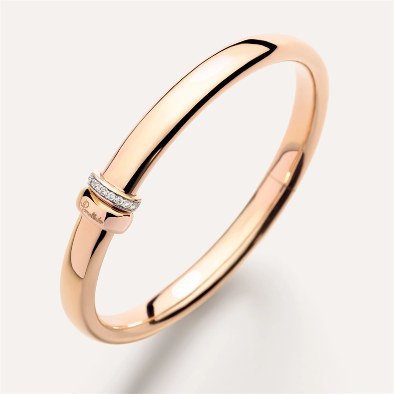 Fornitori all'ingrosso di gioielli personalizzati braccialetto in porcellana in oro rosa 18kt