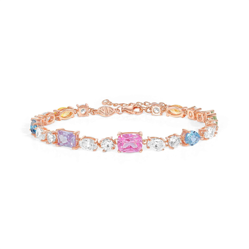 Saincheaptha déanta 14k Rose Gold-plátáilte bracelet airgid jewelry fíneáil OEM soláthraí