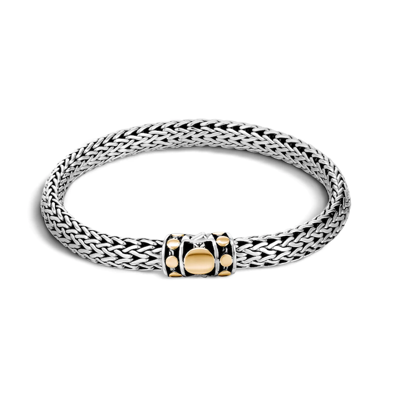 Bracciale su misura all'ingrosso in argento sterling 18 carati in oro giallo vermeil design servizio OEM gioielli OEM / ODM