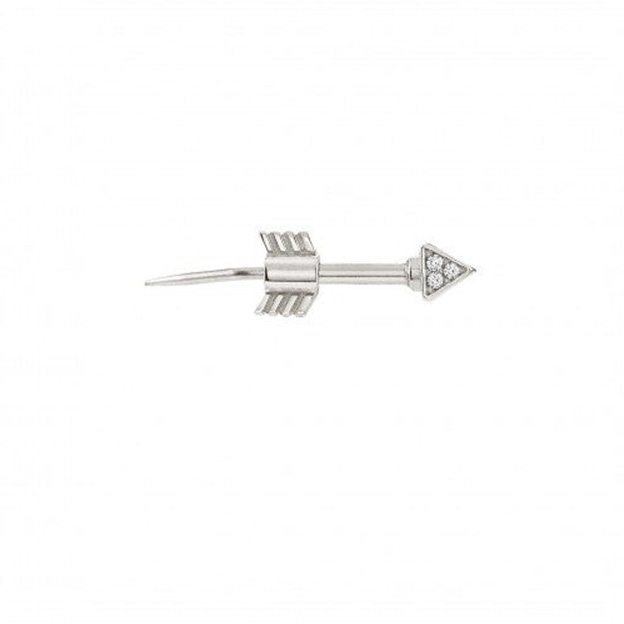 Custom made Earring with Arrow in silver for private label jewelry wholesaler