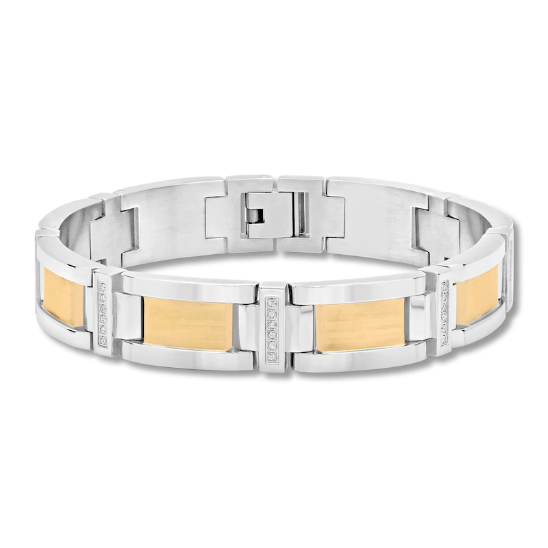 Bracelet à maillons rond en acier inoxydable pour hommes, bijoux OEM/ODM, vente en gros, sur mesure, placage ionique