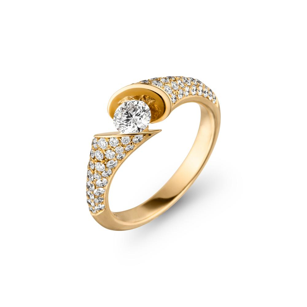 Wholesale OEM/ODM Jewelry Custom made Silver and Gold Cubic Zirconia ring jewelry wholesaler
