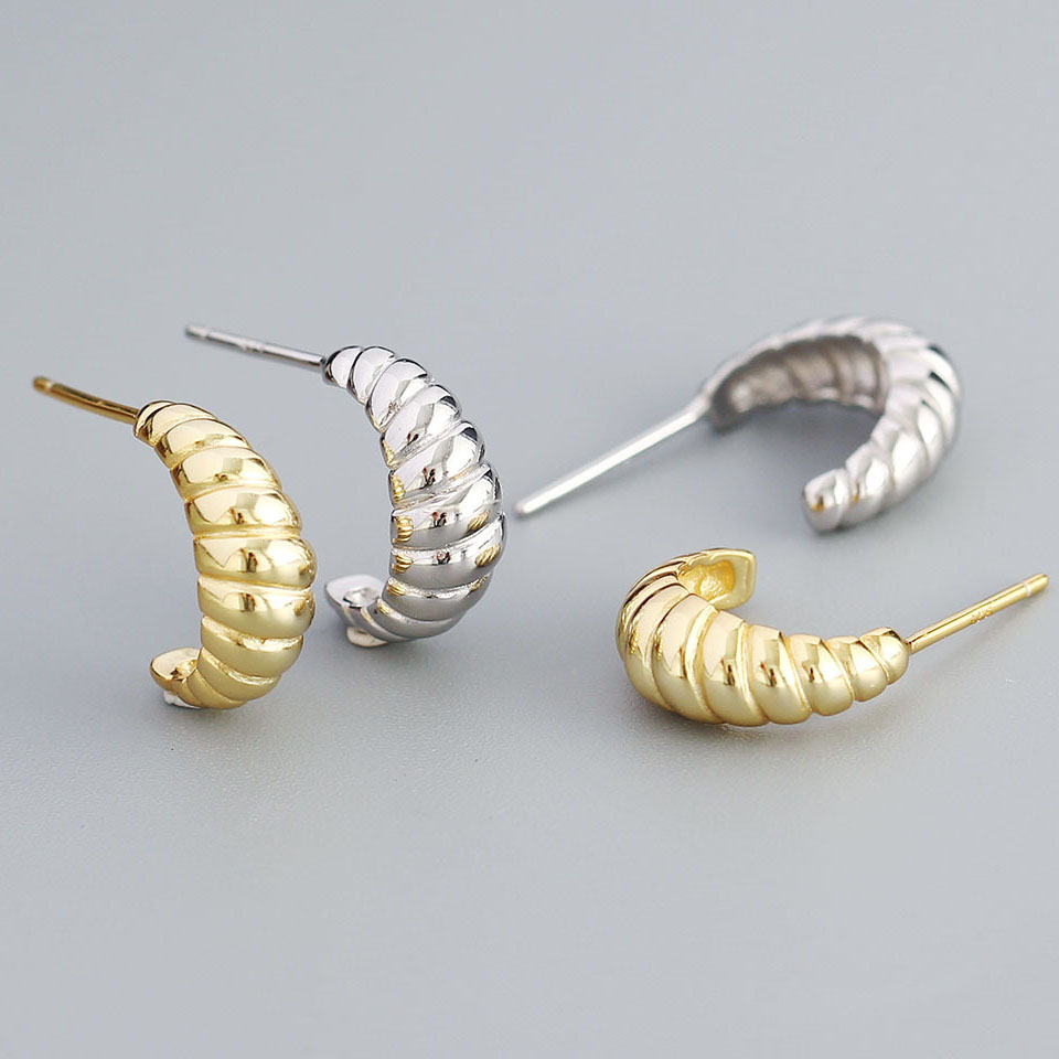Custom made earrings coated in either rhodium , yellow gold, white gold