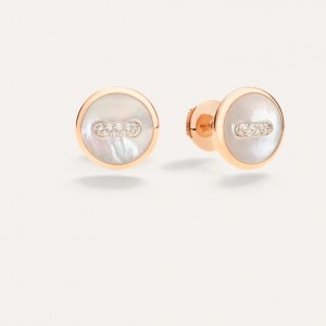Custom made earrings in 14k rose gold and rose gold vermeil jewellery