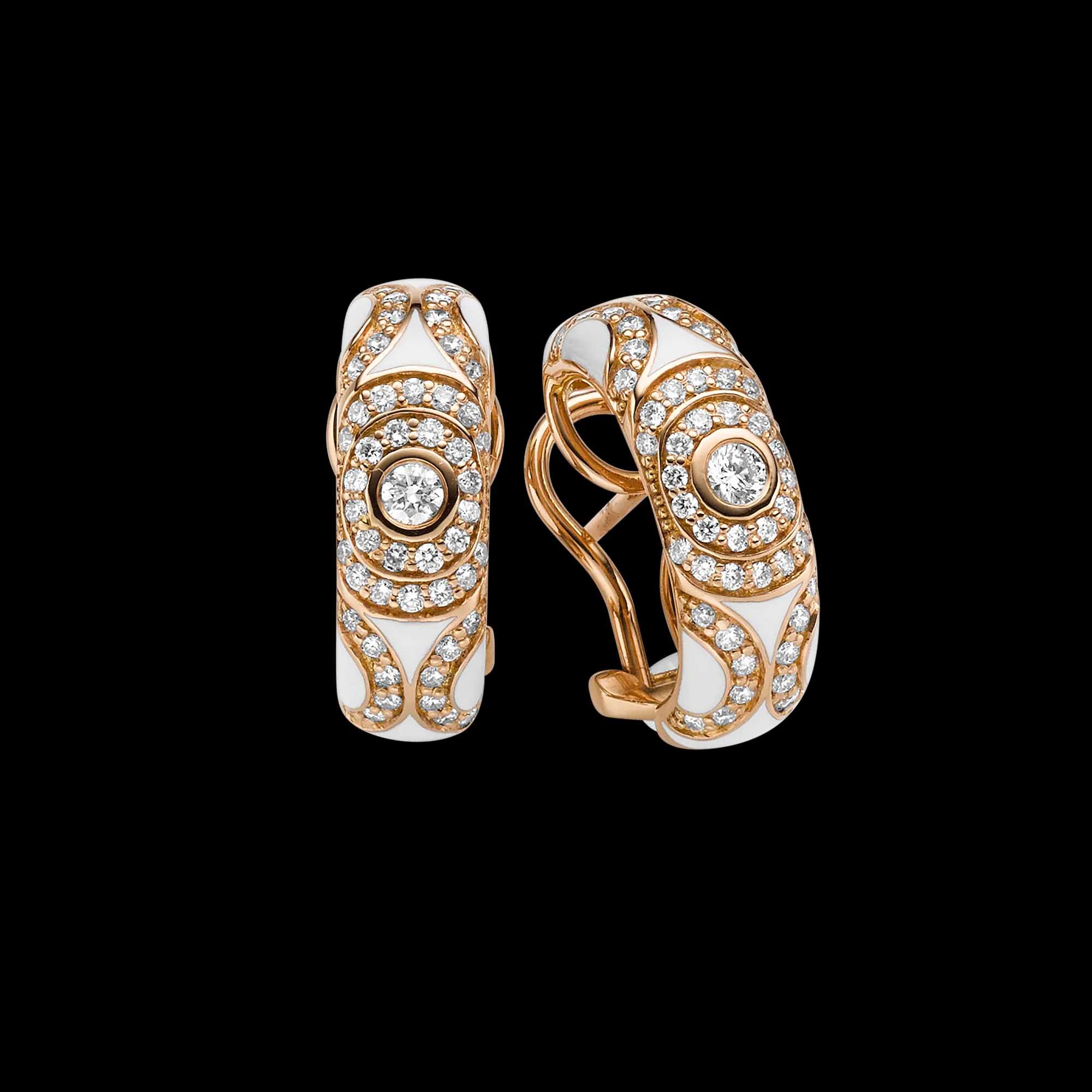Hurtownia kolczyków na zamówienie z cyrkonią Biżuteria OEM/ODM w sprzedaży hurtowej biżuterii 18-karatowego różowego złota