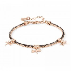Custom made fastion women’s bracelet in 18k pink gold vermeil 925 silver wholesale
