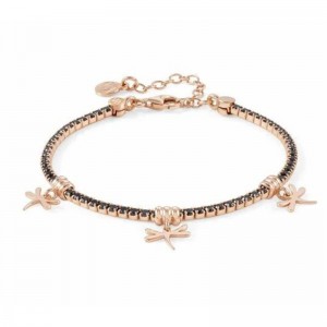 Bracciale fastion da donna su misura in oro rosa 18 carati vermeil argento 925 all'ingrosso