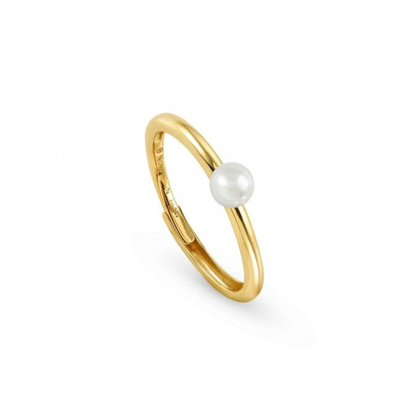 jewelry saincheaptha le haghaidh Soul Yellow Gold Plated & Pearl Ring