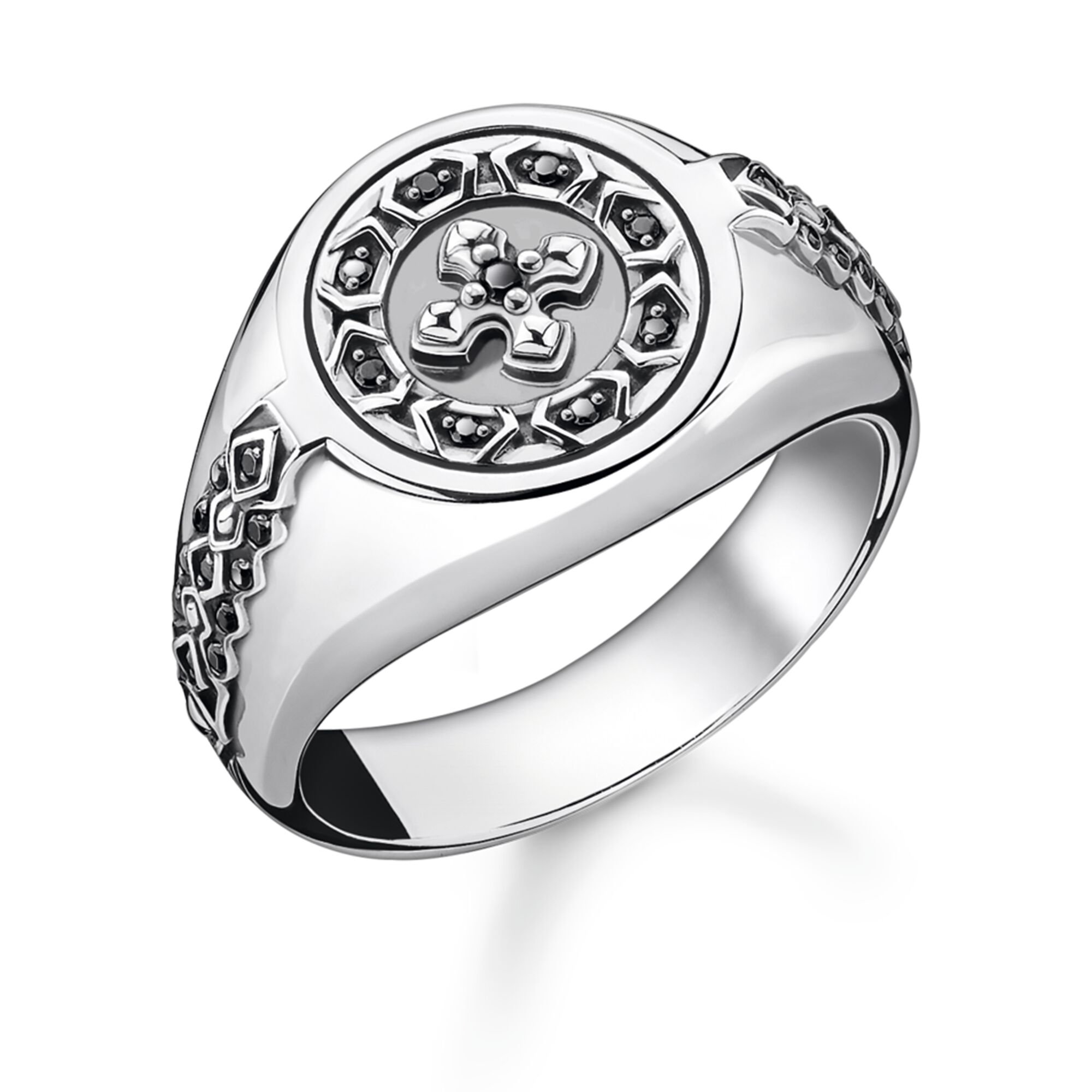 Wholesale Custom made mens OEM/ODM Jewelry ring made of blackened 925 Sterling silver manufacturer