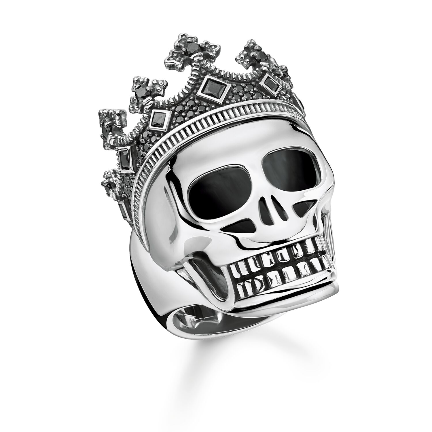 Venta al por mayor de anillos hechos a medida, joyería OEM/ODM se presenta en una fábrica de diseño de calaveras de rock'n'roll