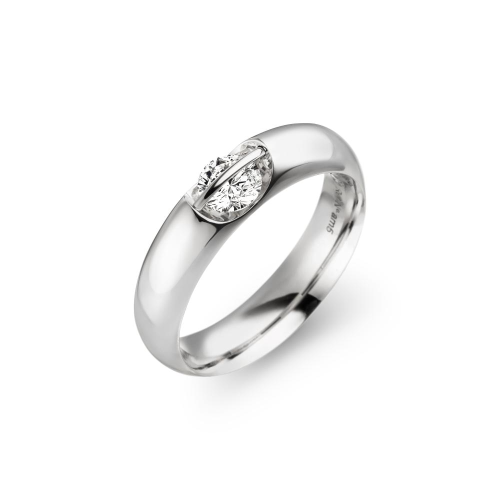 Custom made white gold plated ring wholesale 925 sterling cz jewellery manufacturer