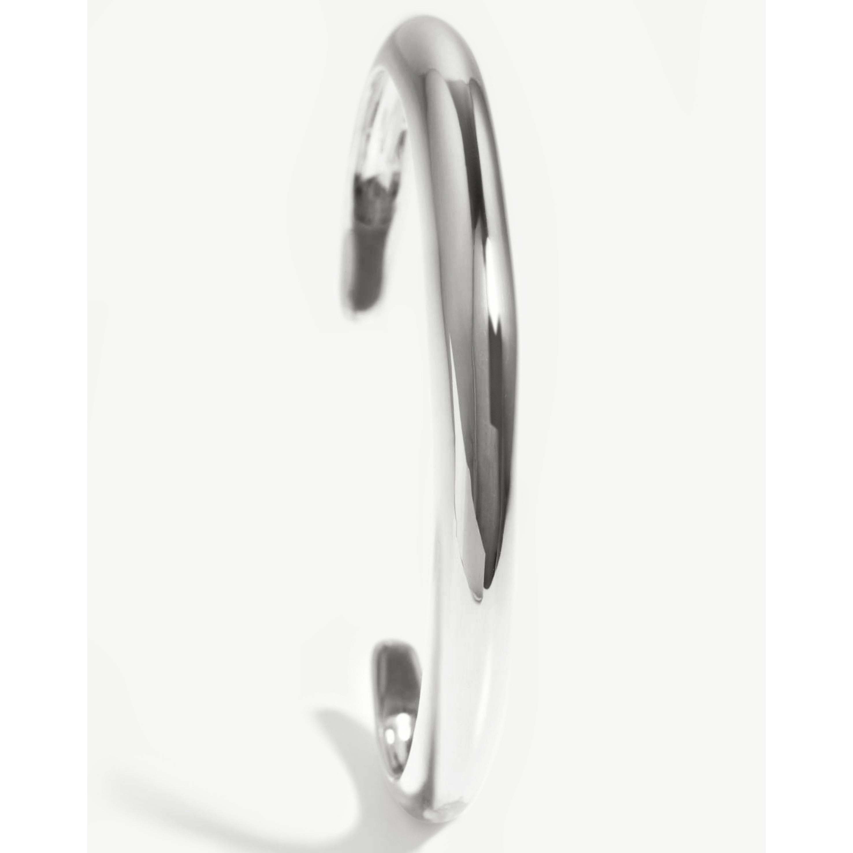 Vlastní smysluplný personalizovaný otevřený stříbrný prsten s rumělkovým bílým zlatem z Číny