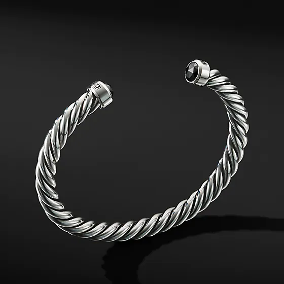 Wholesale OEM/ODM Jewelry Custom mens cuff bracelet in 925 sterling silver custom OEM silver jewelry maker