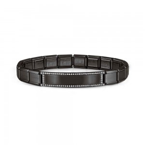 Custom men’s jewelry manufacturer OEM ODM black plate bracelet