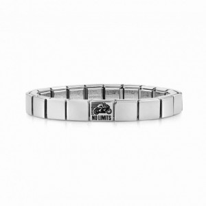 Bracelet glamour composable OEM ODM de fabricant de bijoux pour hommes personnalisés, moto sans limites