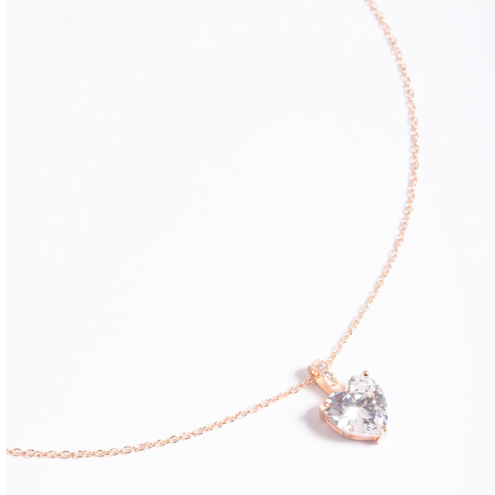 Custom necklace in rose gold plated China wholesale jewelry supplier