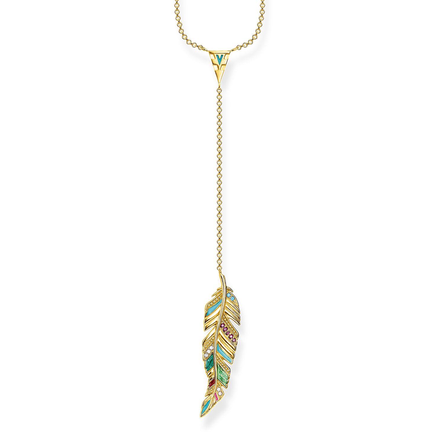 Grossist OEM/ODM smycken Anpassat halsband tillverkat av 18k gult guldplätering, 925 Sterling silver, kall emalj