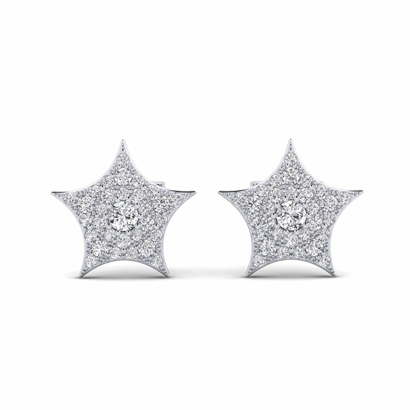 Custom pentagram earrings jewelry supplier and OEM for your design