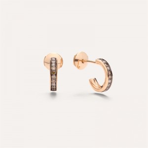 Custom personalized sterling silver earrings vermeil rose gold 18kt