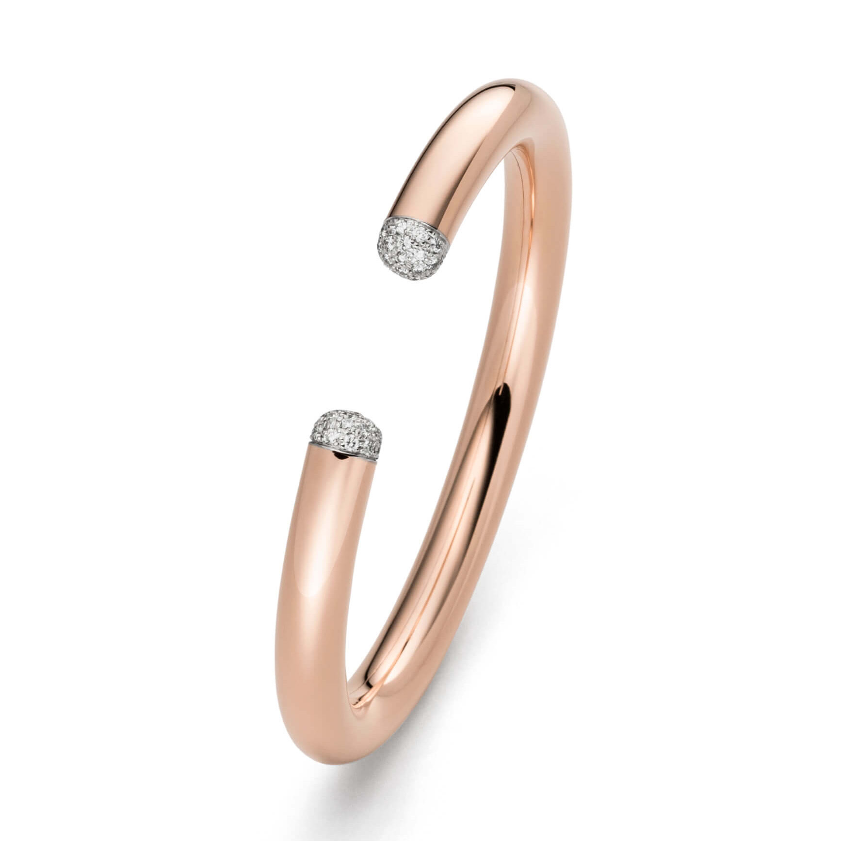 Brazalete chapado en oro rosa personalizado con oro en la superficie Proveedor de joyas de plata 925