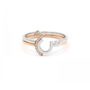 Os anéis personalizados de ouro vermeil em ouro rosa são uma das tendências mais quentes em joias do momento, atacadista