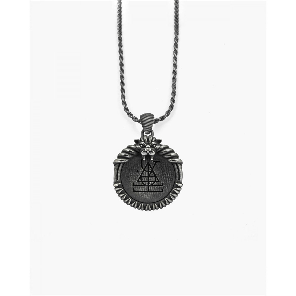Ожерелье Стрельца на заказ, серебряное ожерелье для мужчин с камнем оптом