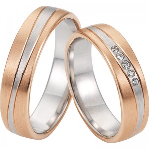Anello in argento vermeil oro rosa dolce e delicato personalizzato dal produttore di gioielli personalizzati