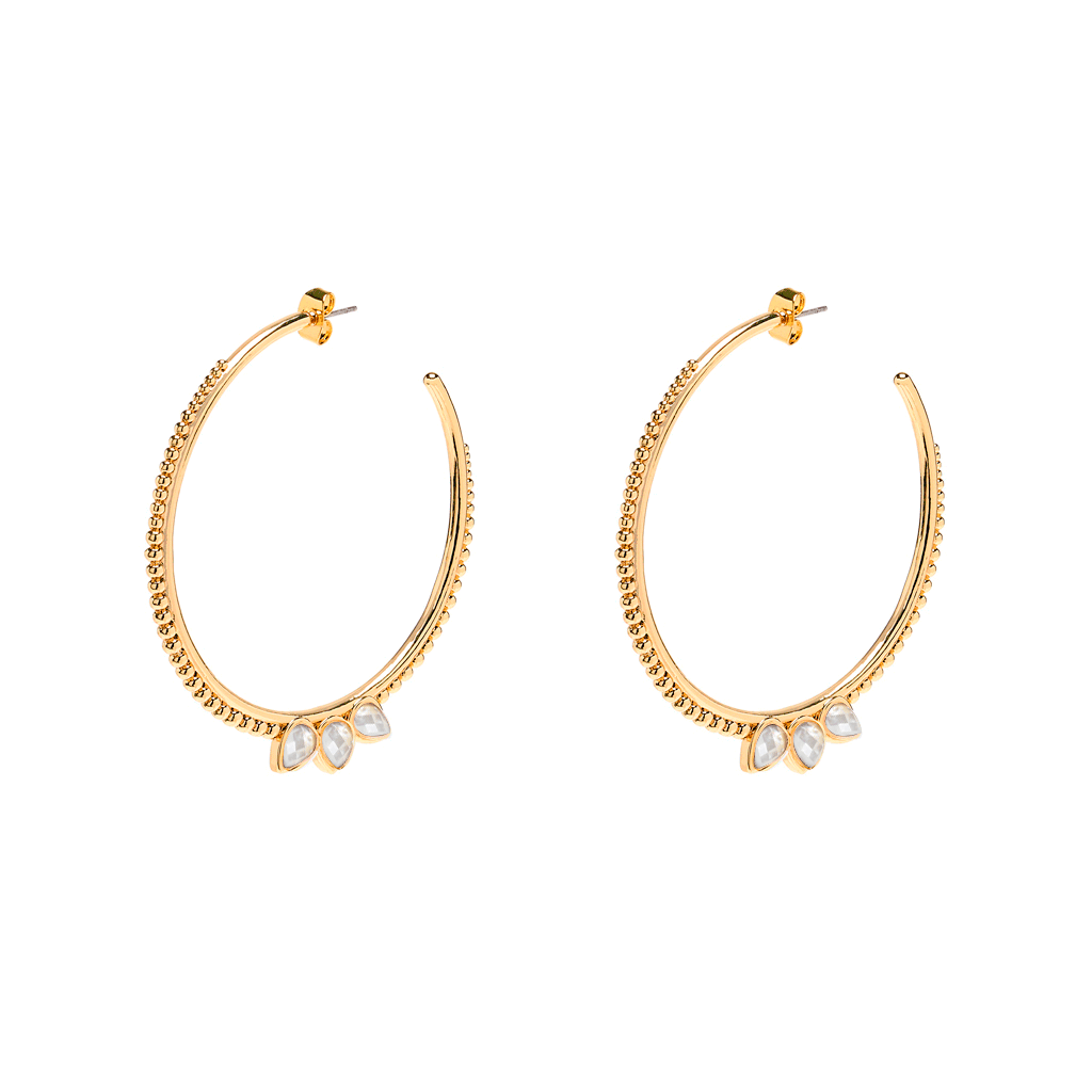 Custom wholesale 18k gold plated earring from silver  5A cz jewellery manufacturer