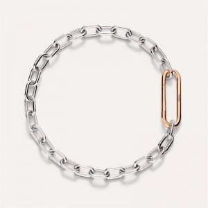 Custom wholesale 925 silver bracelet vermeil white gold 18kt and rose-gold