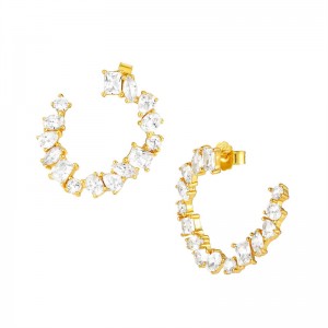 Custom wholesale CZ earrings sterling jewelry distributor
