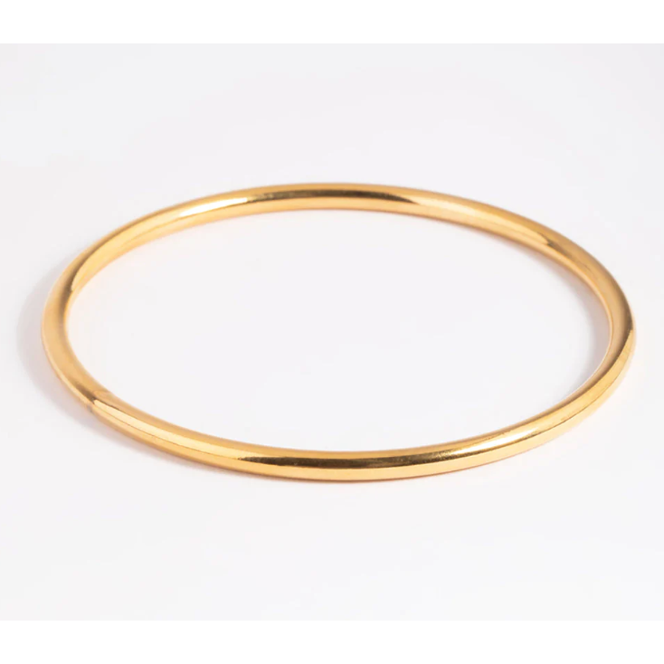 Custom wholesale Gold Plated Surgical Steel Bangle oem manufacturer singapore