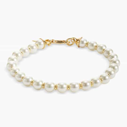 Pasgemaakte groothandel juweliersware vervaardiger Pearl Rondelle Armband