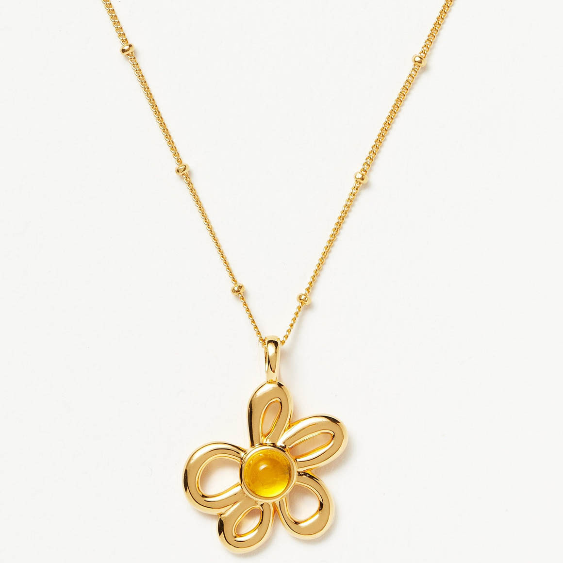 Custom wholesale retro flower pendant necklaces 18k gold plated vermeil on 925 silver