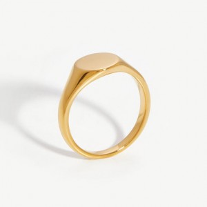 Изготовленное на заказ оптовое кольцо от производителя ювелирных изделий с покрытием из 18-каратного золота