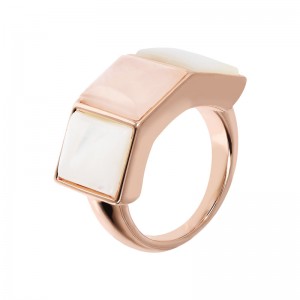 Custom wholesale ring jewelry in 18k rose gold filled or outline engraving available