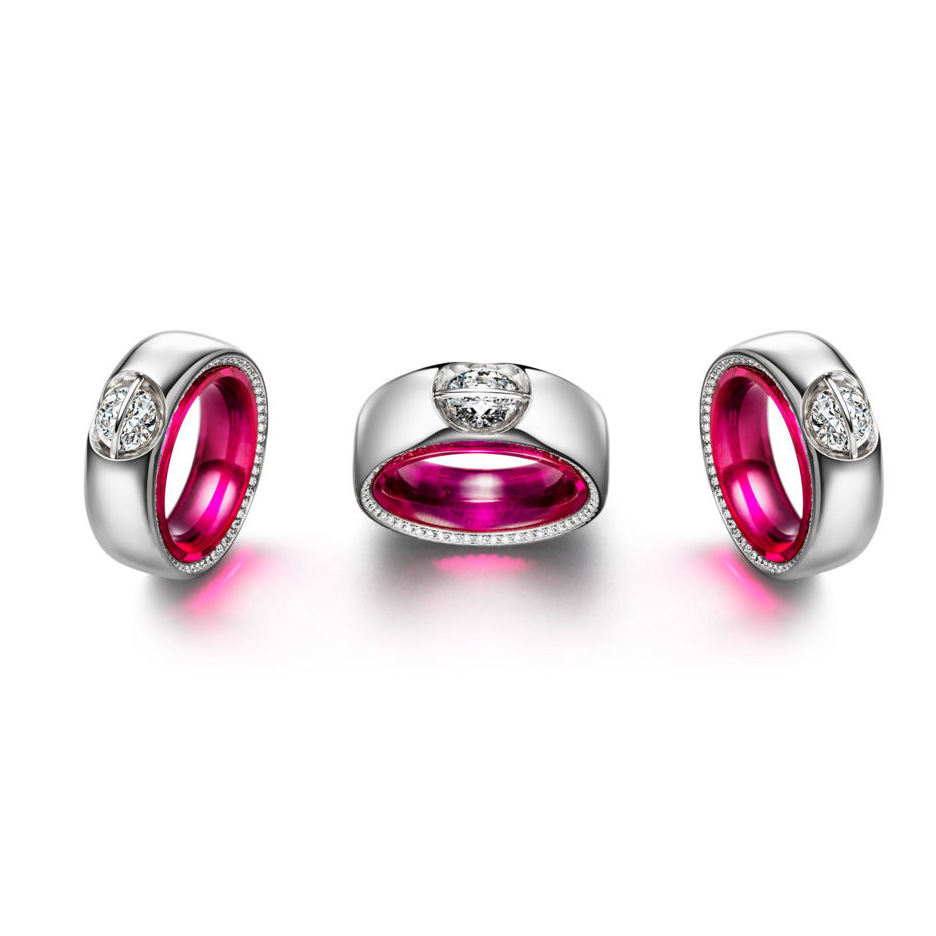 Velkoobchodní OEM/ODM šperky Vlastní velkoobchodní prsten s personalizovanými OEM jemnými šperky ve zlatě a stříbře