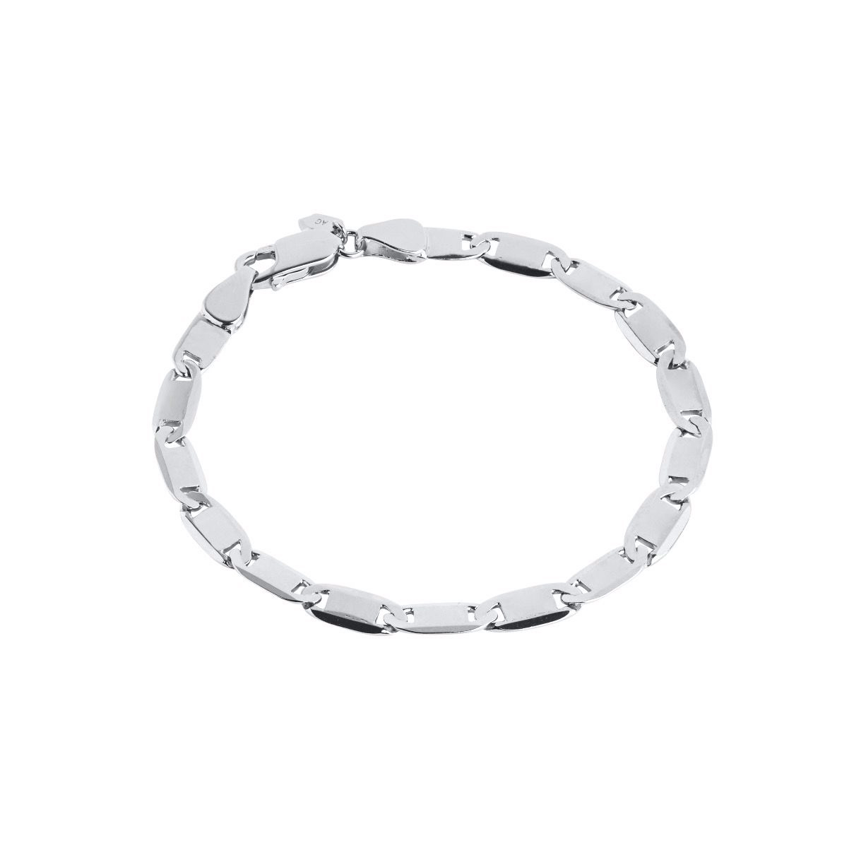 OEM/ODM Jewelry Custom wholesale sterling silver bracelet with white rhodium factory