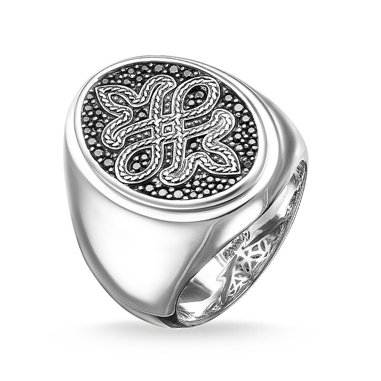 Anello nero personalizzato all'ingrosso con zirconi in argento sterling 925 Cina OEM / ODM gioielli produttori in argento sterling 925