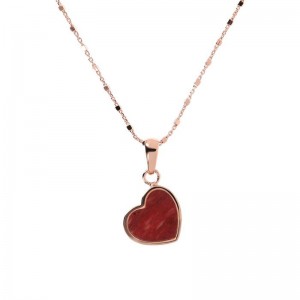 تصميم مخصص للنساء قلادة على شكل قلب صغير تاجر جملة قلادة مجوهرات