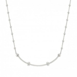 Customized 925 silver label white gold vermeil Necklace with fastening with Cubic Zirconia