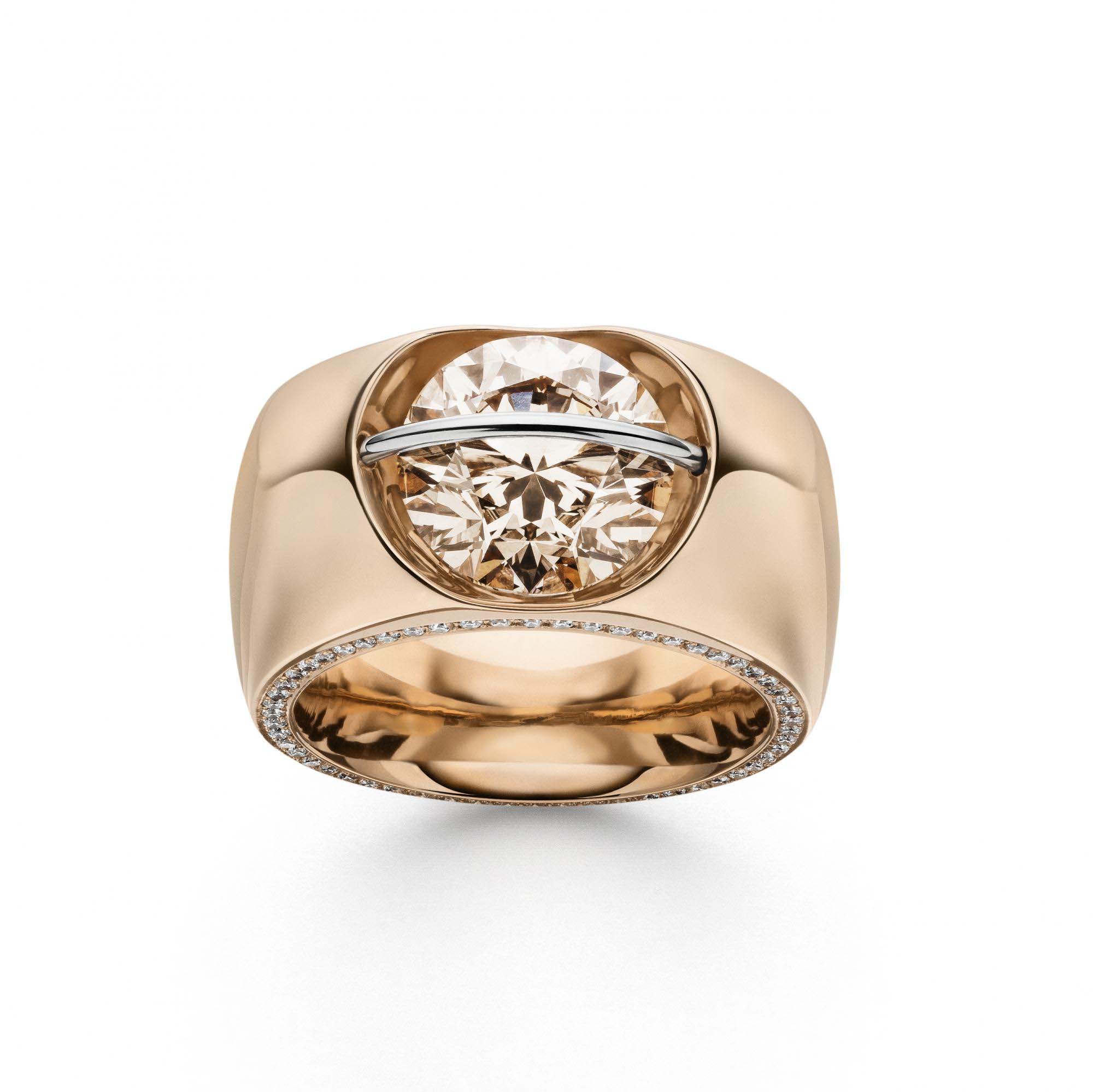 Wholesale customized OEM/ODM Jewelry ring with rhodium and rose gold CZ jewelry wholesale